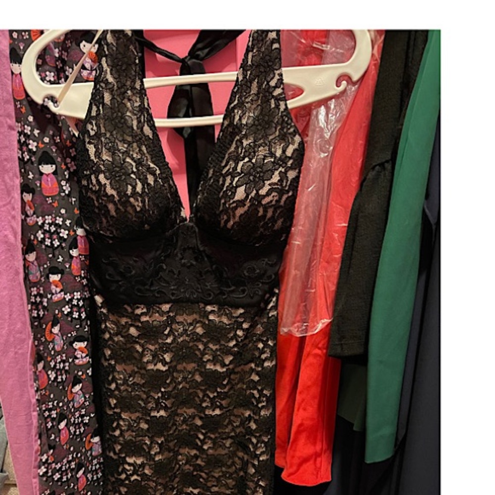 White House Black Market Lace Halter Dress NEW